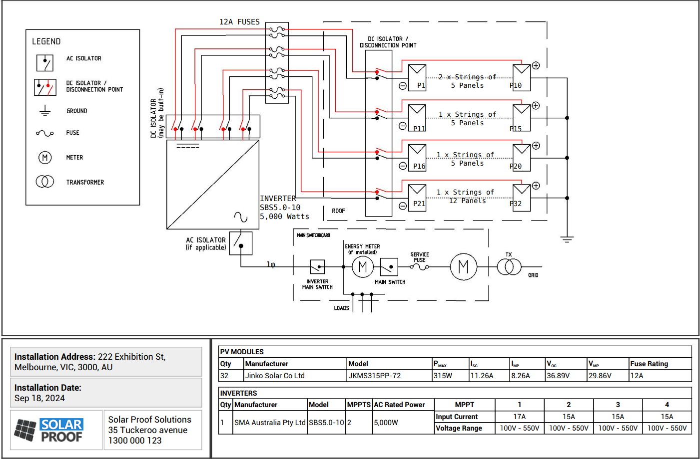 Solar Software Single Line Diagram Example