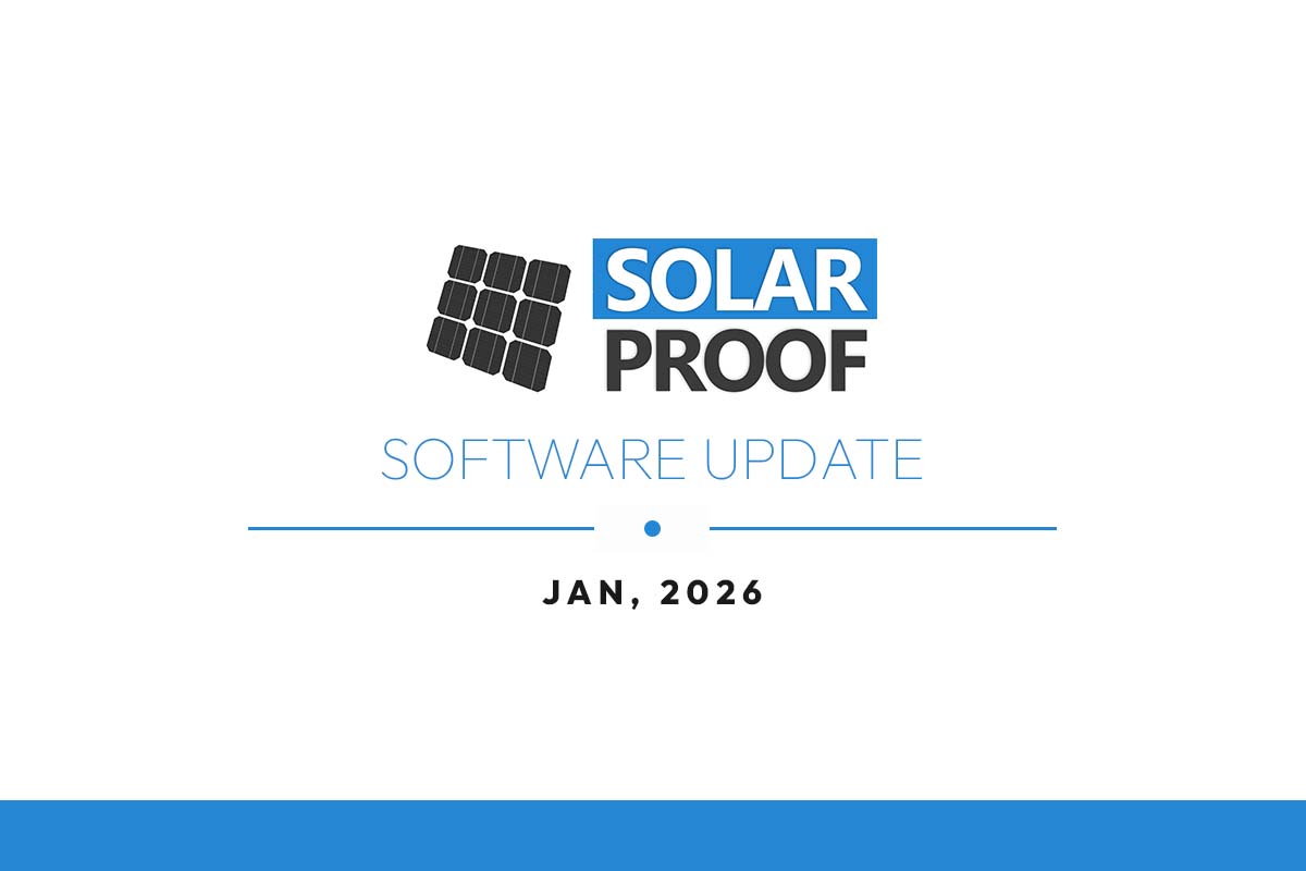 Solar Proof Product Update — January 2026